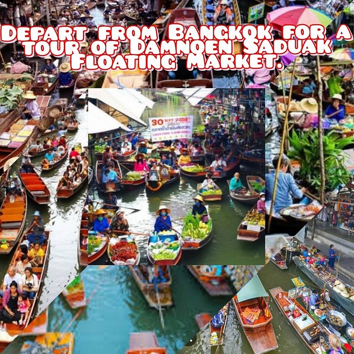 City Tour, Pang Chang Hub Train Market, Damnoen Saduak, Damnoen Saduak Floating Market